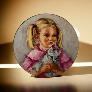 Jennifer & Jenny Fur Collector Plate from the Brantwood by Marian Carlsen 1978